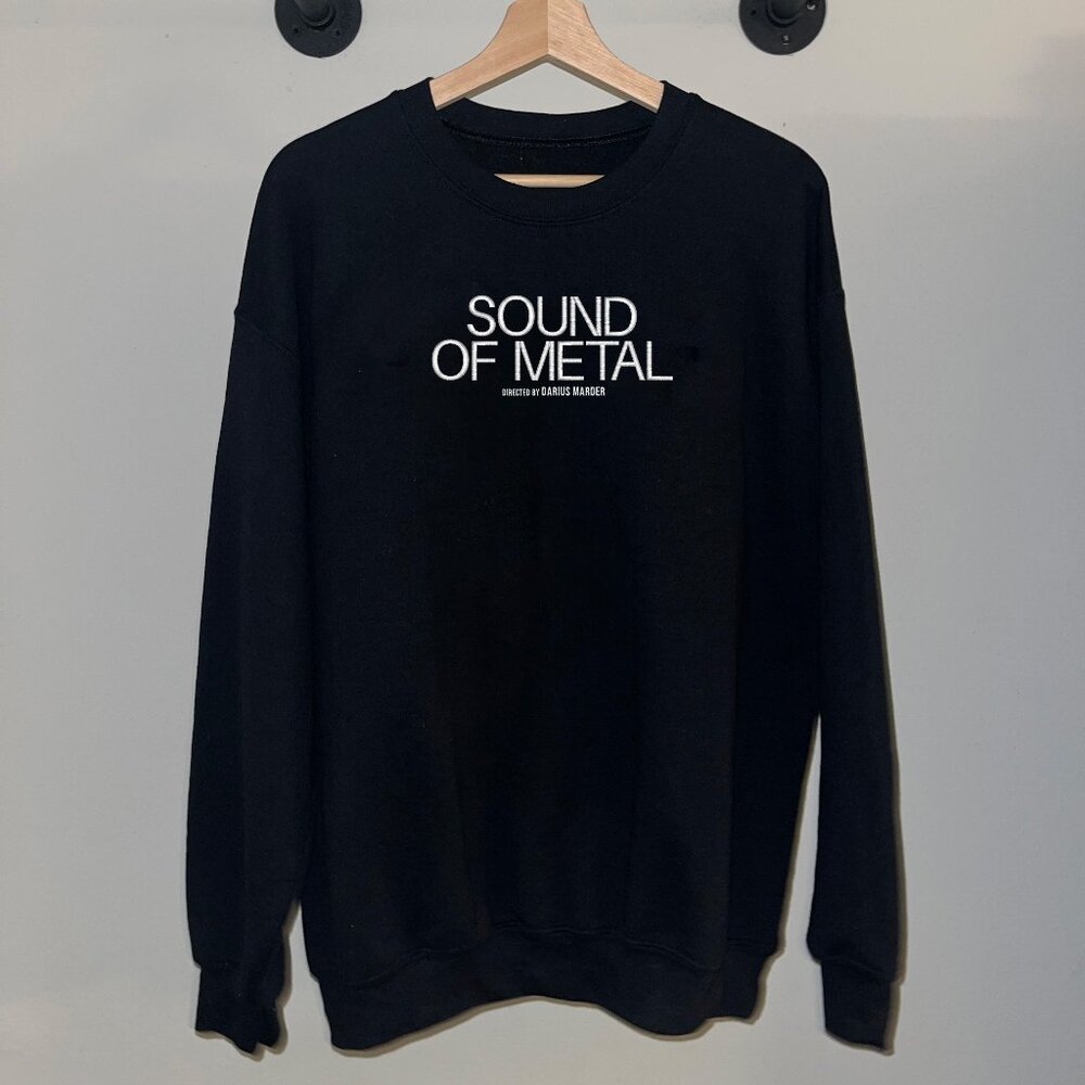 Black White The Sound Of Metal Movie Modern Film Crewneck Sweatshirt